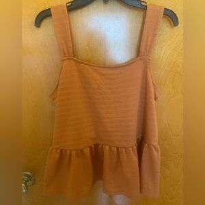 Adorable burnt orange tank
